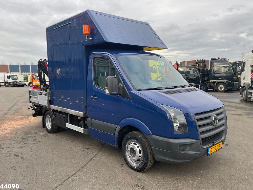 Volkswagen Crafter Servicewagen Hiab 1,3 Tonmeter laadkraan Just 123.645 Km!