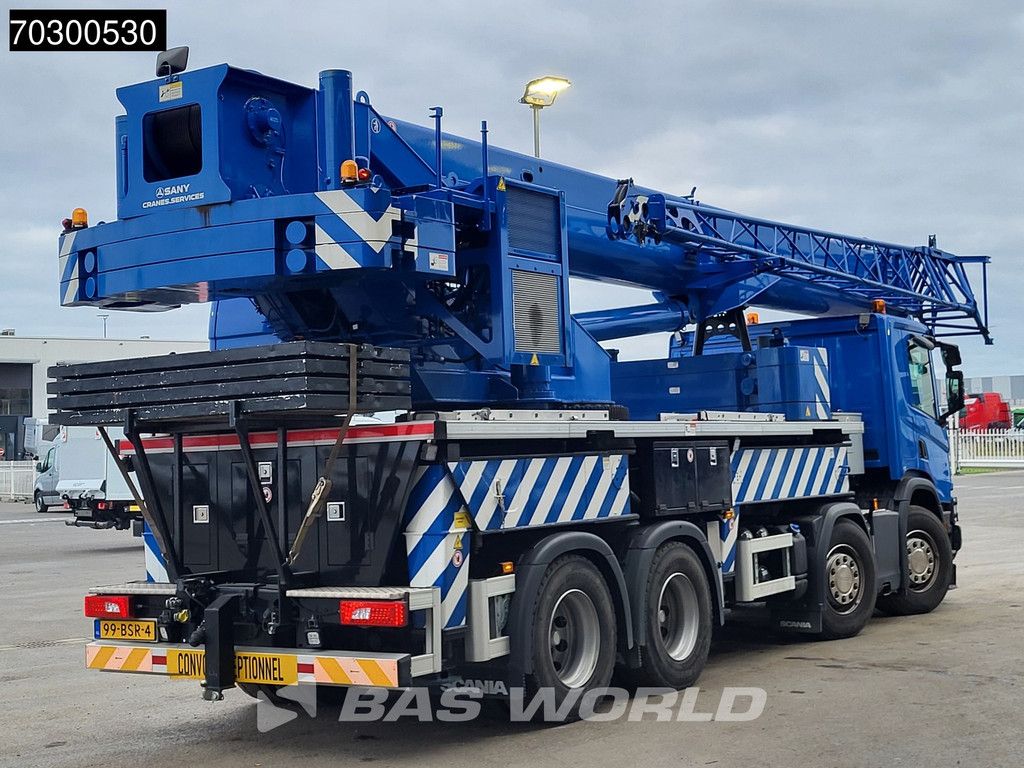 Scania P P450 8X4 Palfinger/SANY SPC500E Telescopic Crane Retarder Navi Automatic Euro 6