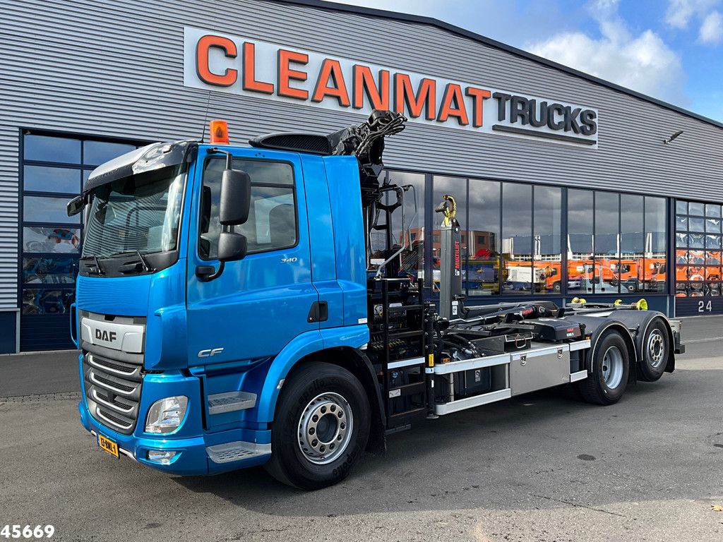 DAF FAN CF 340 Euro 6 Hiab 22 Tonmeter laadkraan Just 136.360 km!