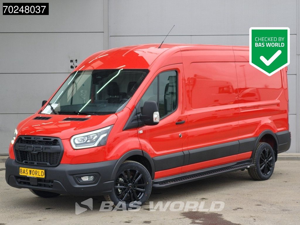 Ford Transit 165pk Automaat Limited Black Edition Raptor Grill 2025-Model L3H2 CarPlay Xenon Camera Airco Cruise Parkeersensoren Euro6 L3 11m3 Klima Tempomat