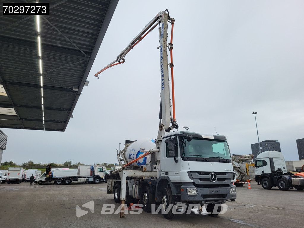 Mercedes Actros 3241 8X4 7m3 Mecbo Mixer Big-Axle Steelsuspension Pompe+Mixer Euro 5