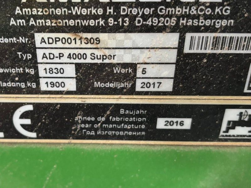 Amazone AD-P 4000 SUPER