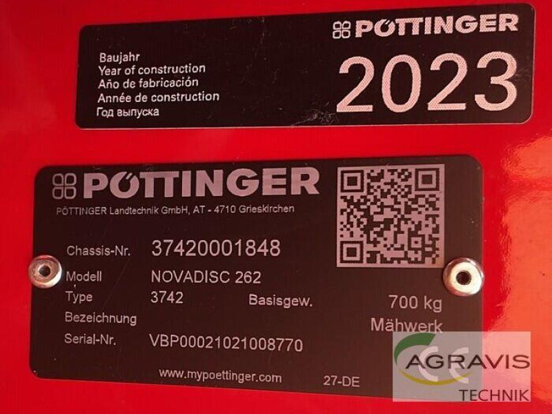 Pöttinger NOVADISC 262