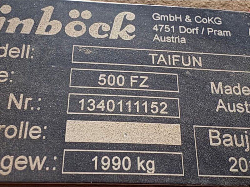 Einböck Taifun 500 FZ