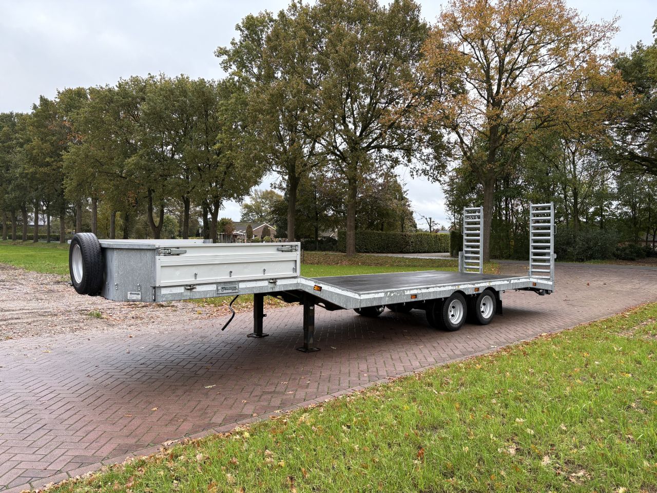 Be oplegger semi dieplader Veldhuizen 8 TON 2014