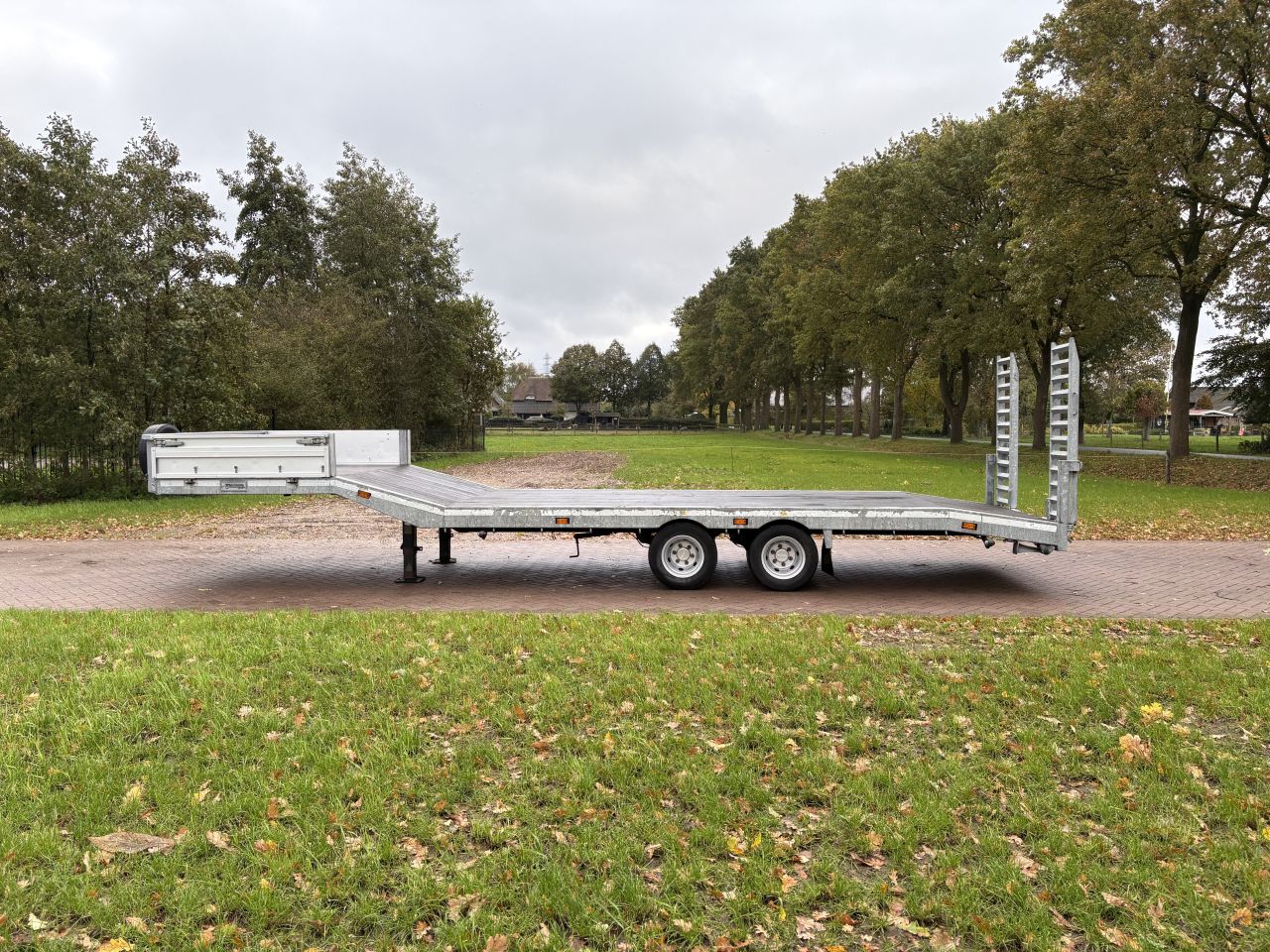 Be oplegger semi dieplader Veldhuizen 8 TON 2014