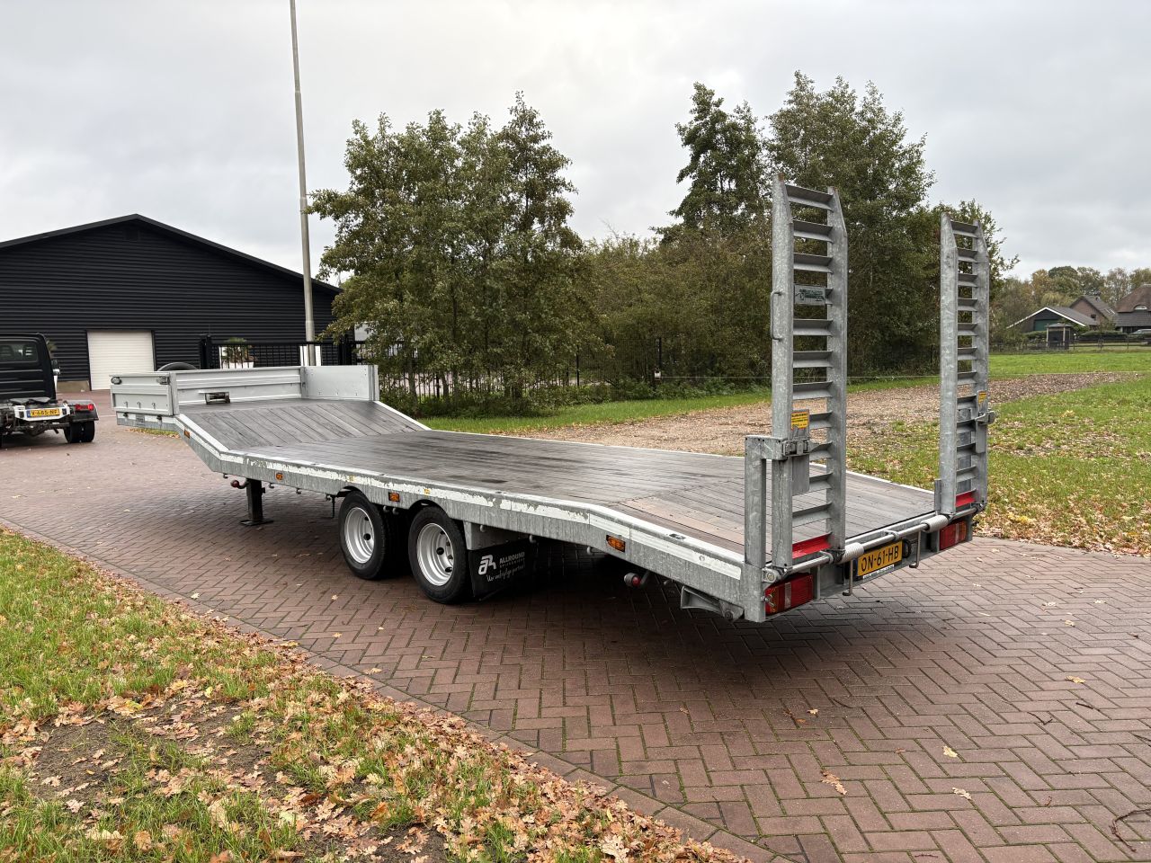 Be oplegger semi dieplader Veldhuizen 8 TON 2014