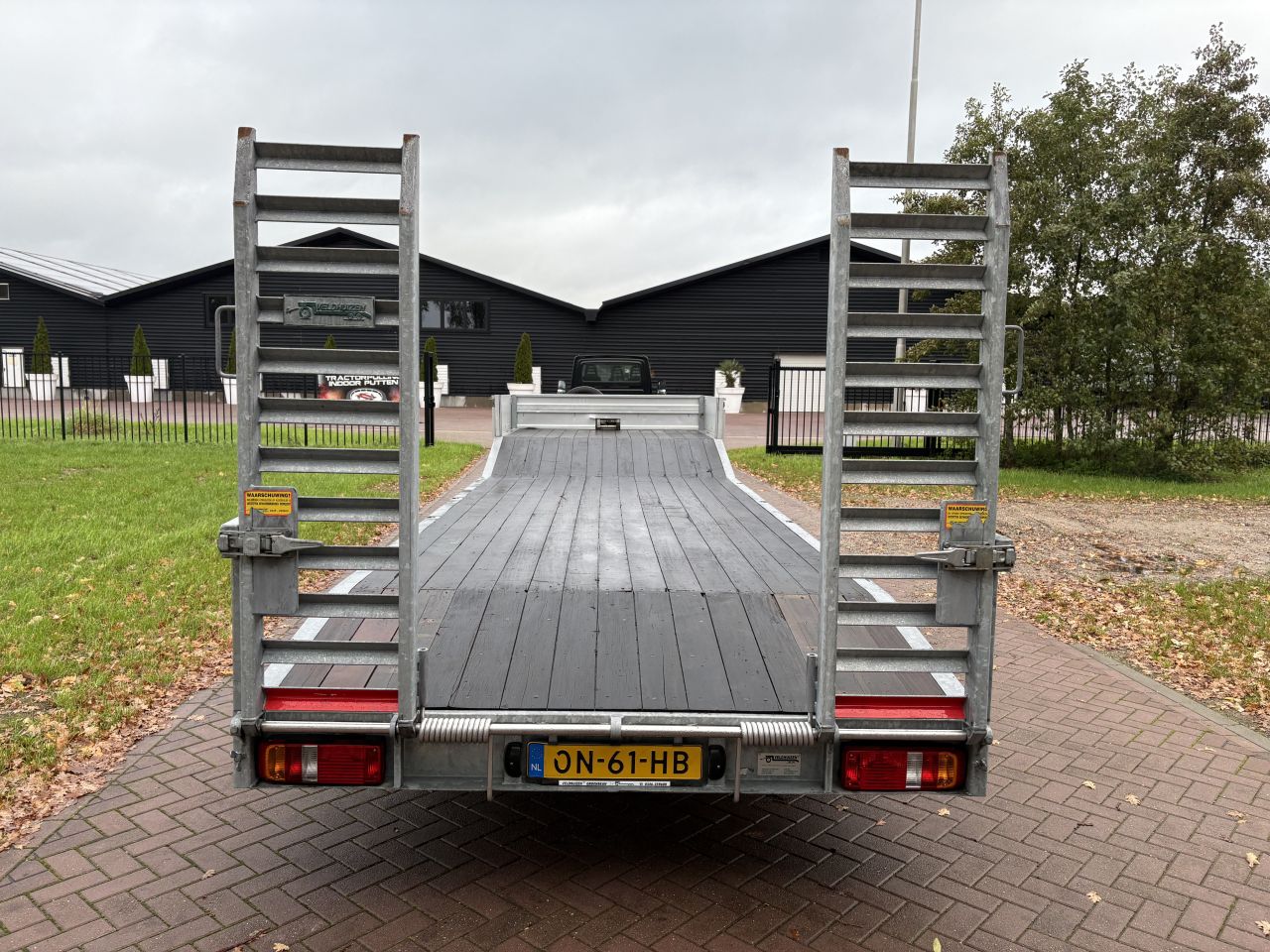 Be oplegger semi dieplader Veldhuizen 8 TON 2014