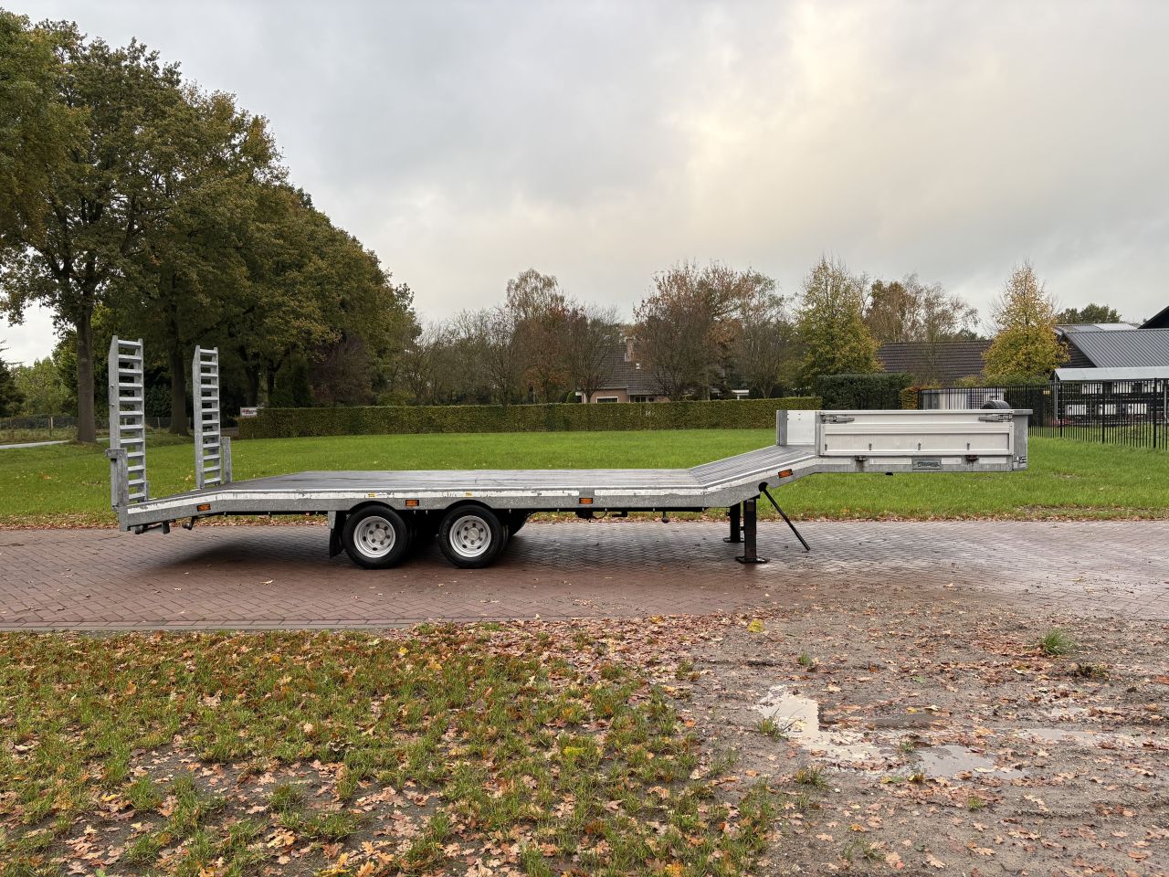Be oplegger semi dieplader Veldhuizen 8 TON 2014