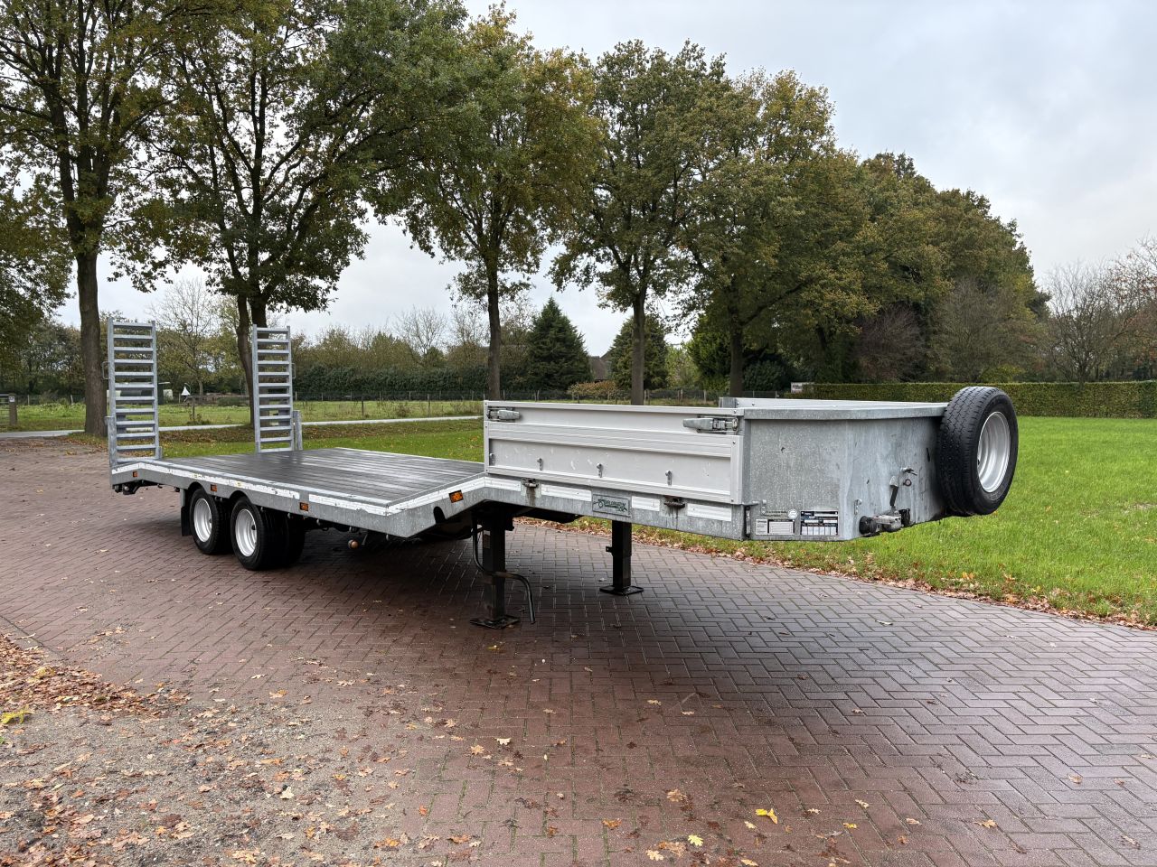 Be oplegger semi dieplader Veldhuizen 8 TON 2014