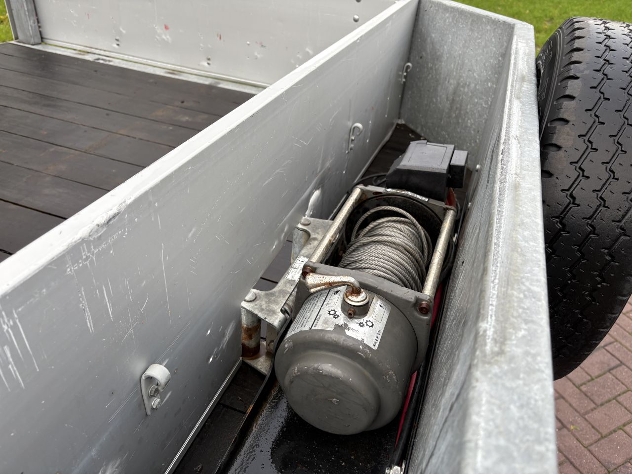 Be oplegger semi dieplader Veldhuizen 8 TON 2014