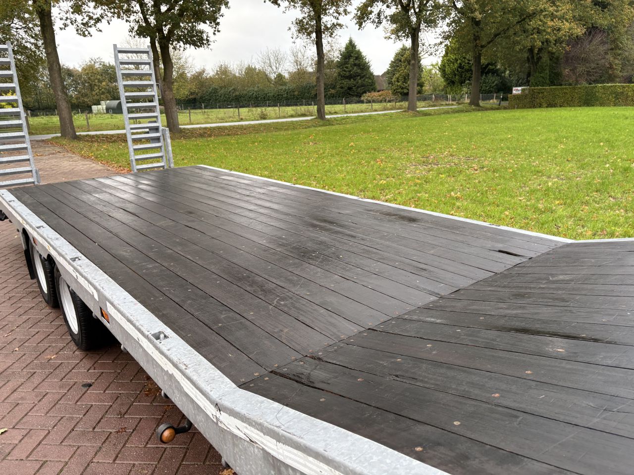 Be oplegger semi dieplader Veldhuizen 8 TON 2014