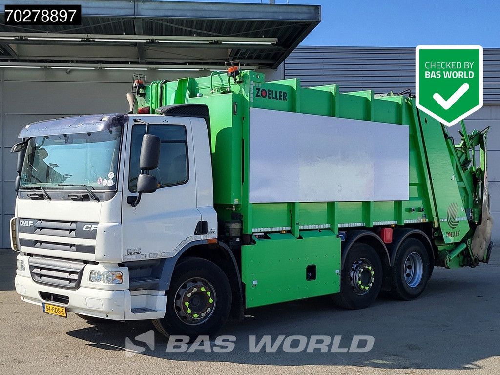 DAF CF75.250 6X2 NL-Truck Zoeller Garbage Truck Lenkachse EEV