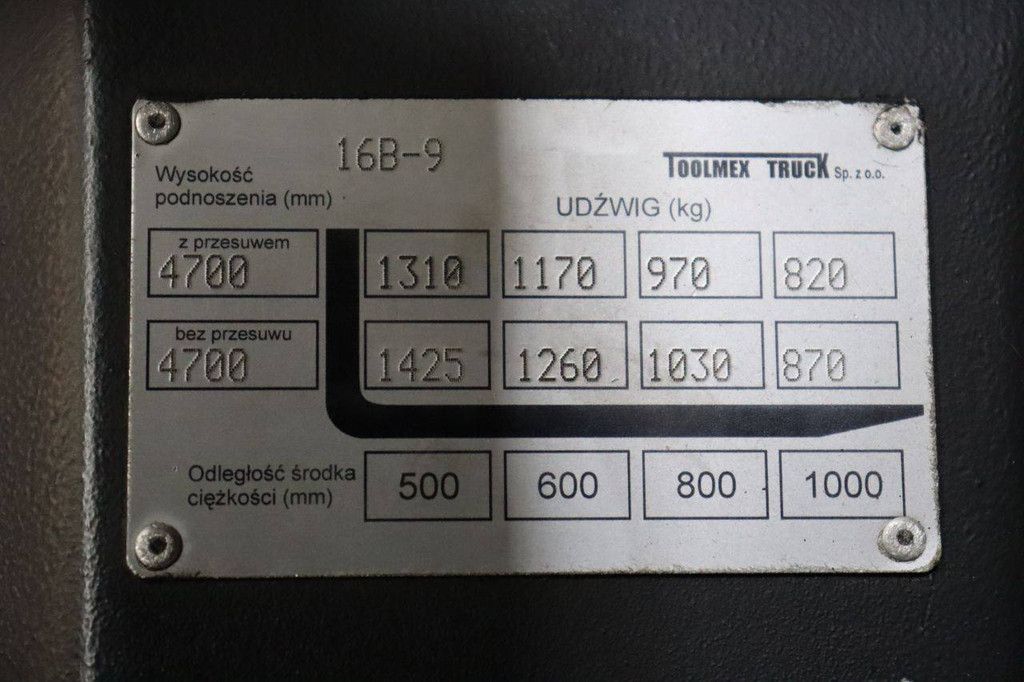 Forklift Hyundai 16B-9 Electric 1425kg 2017