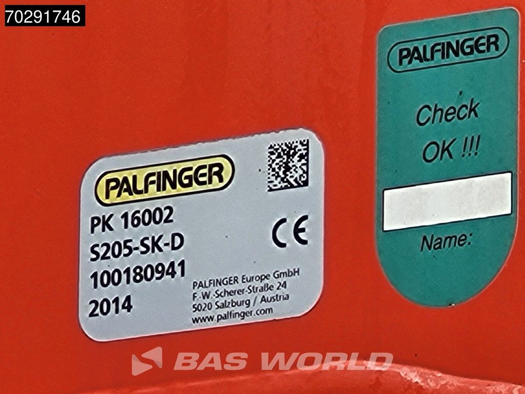 Iveco Stralis 310 4X2 Palfinger PK16002 Crane 5th+6th function Rotator Steelsuspension