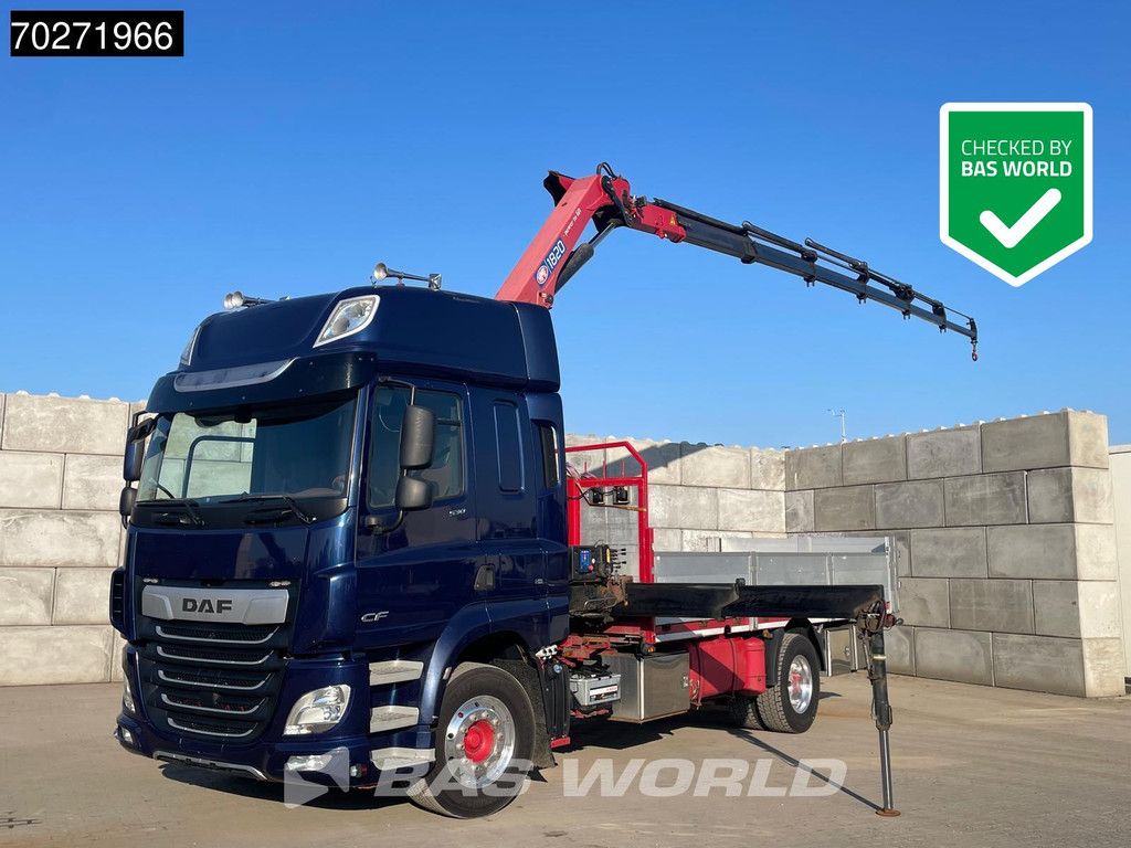 DAF CF 530 4X2 HMF 1820-RC Kran Crane Retarder Space cab Euro 6