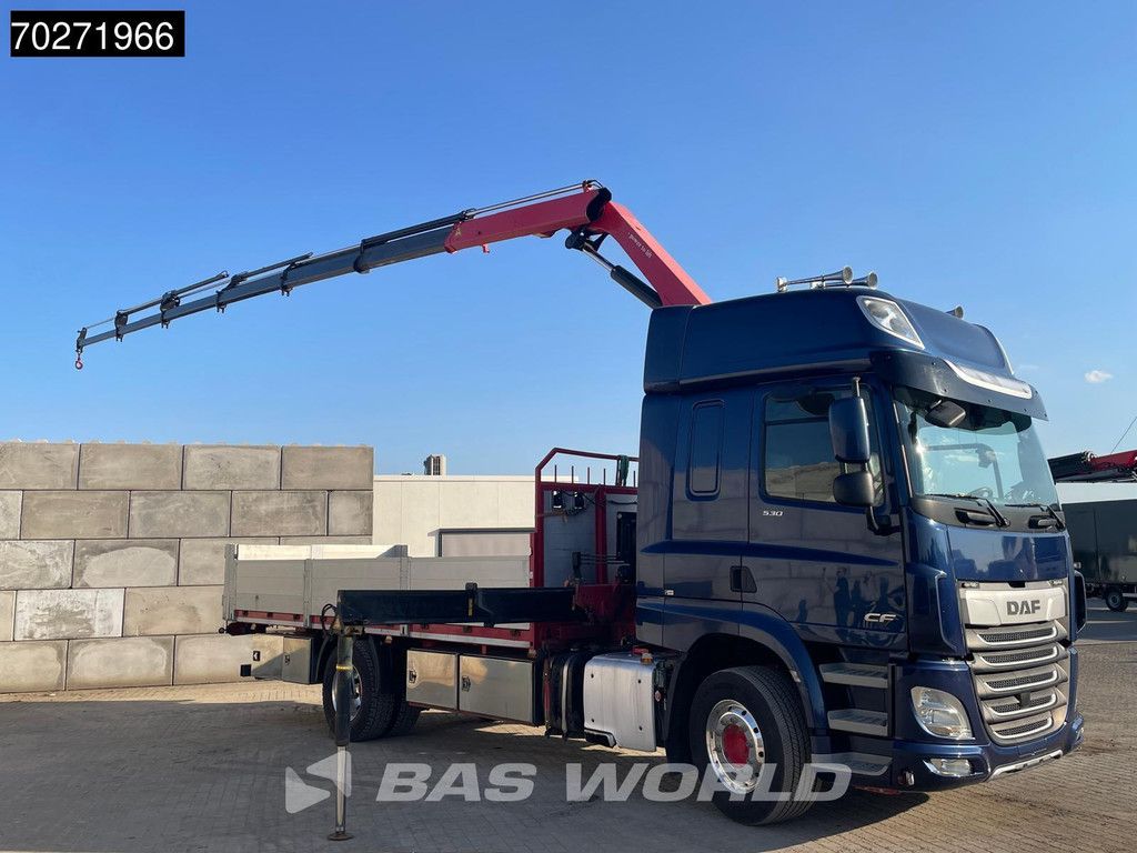 DAF CF 530 4X2 HMF 1820-RC Kran Crane Retarder Space cab Euro 6