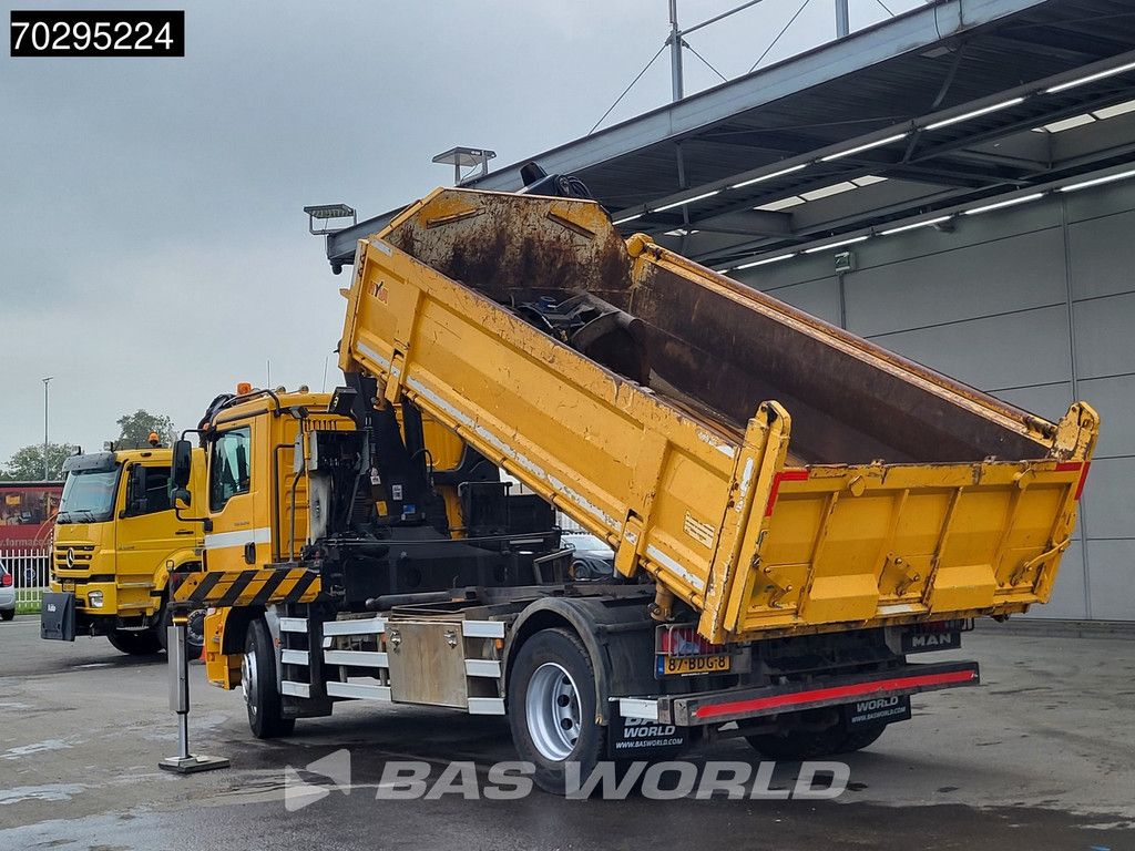MAN TGM TGM 18.250 4X2 NL-Truck 10m3 HSW Tipper 13Ton HMF 1300-K2 Crane Automatic Euro 6