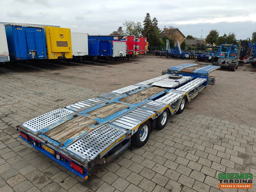 Meusburger MTS-3 3-Axles BPW - Semi Low Loader - Drum Brakes - Lift Axle - Trailing Axle - Expandable - Wheel Tubs - Alcoas