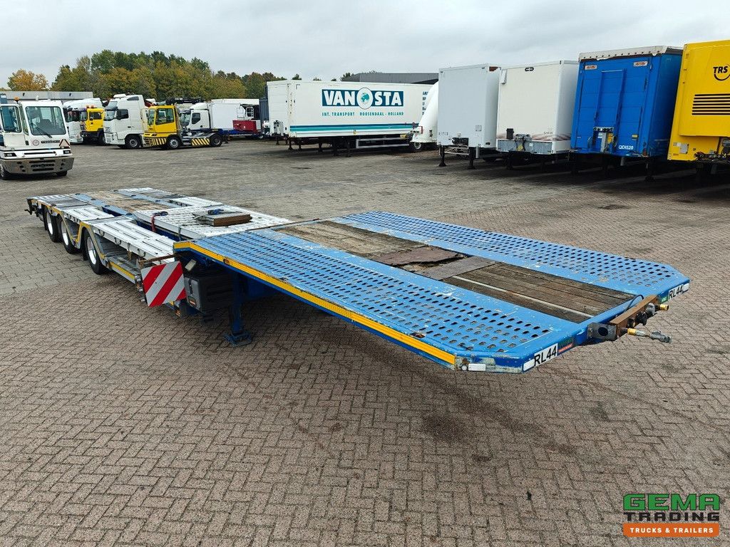 Meusburger MTS-3 3-Axles BPW - Semi Low Loader - Drum Brakes - Lift Axle - Trailing Axle - Expandable - Wheel Tubs - Alcoas