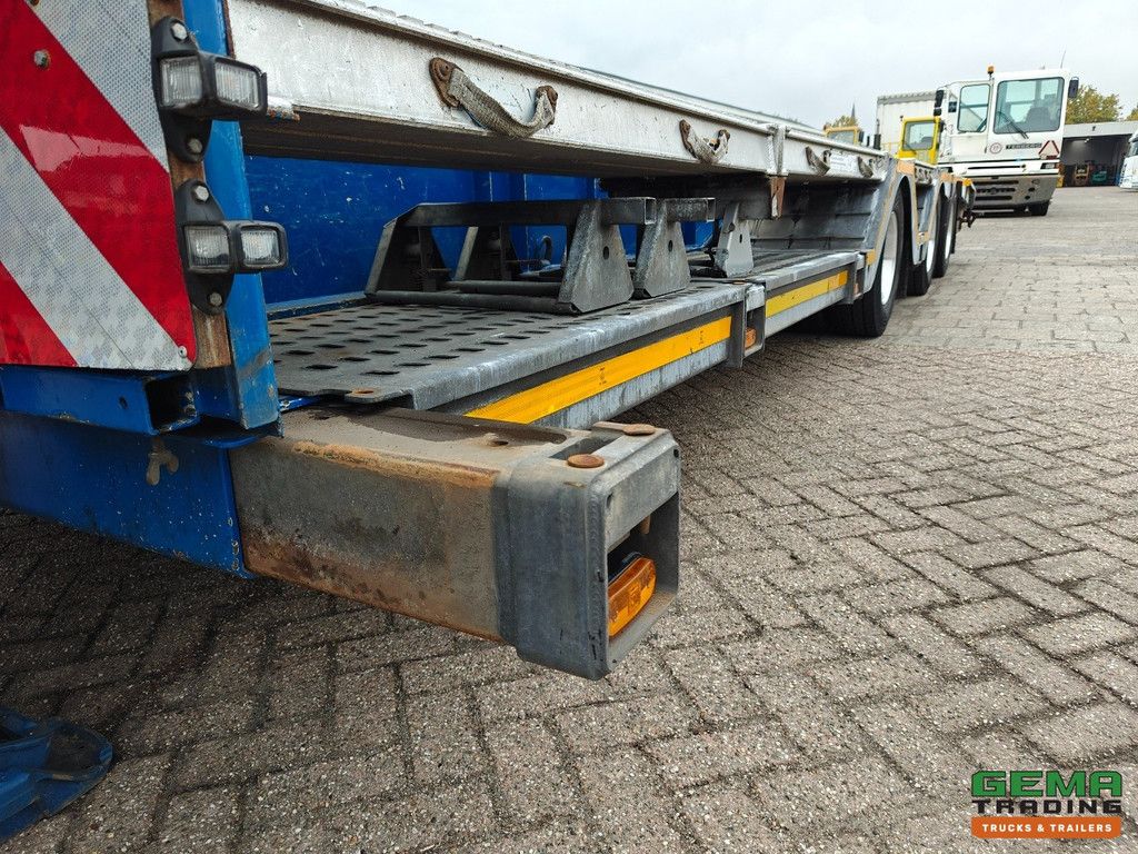 Meusburger MTS-3 3-Axles BPW - Semi Low Loader - Drum Brakes - Lift Axle - Trailing Axle - Expandable - Wheel Tubs - Alcoas