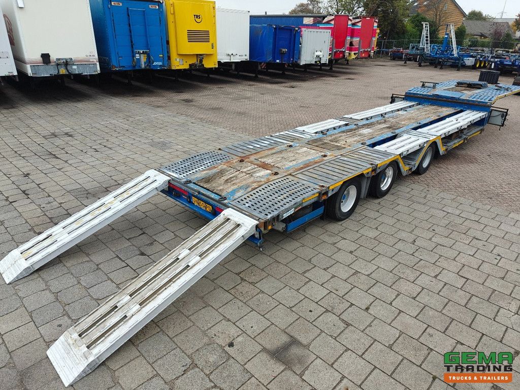 Meusburger MTS-3 3-Axles BPW - Semi Low Loader - Drum Brakes - Lift Axle - Trailing Axle - Expandable - Wheel Tubs - Alcoas