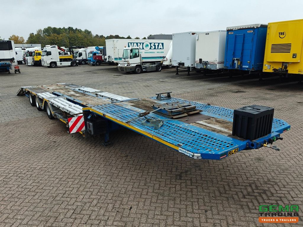 Meusburger MTS-3 3-Axles BPW - Semi Low Loader - Drum Brakes - Lift Axle - Trailing Axle - Expandable - Wheel Tubs - Alcoas