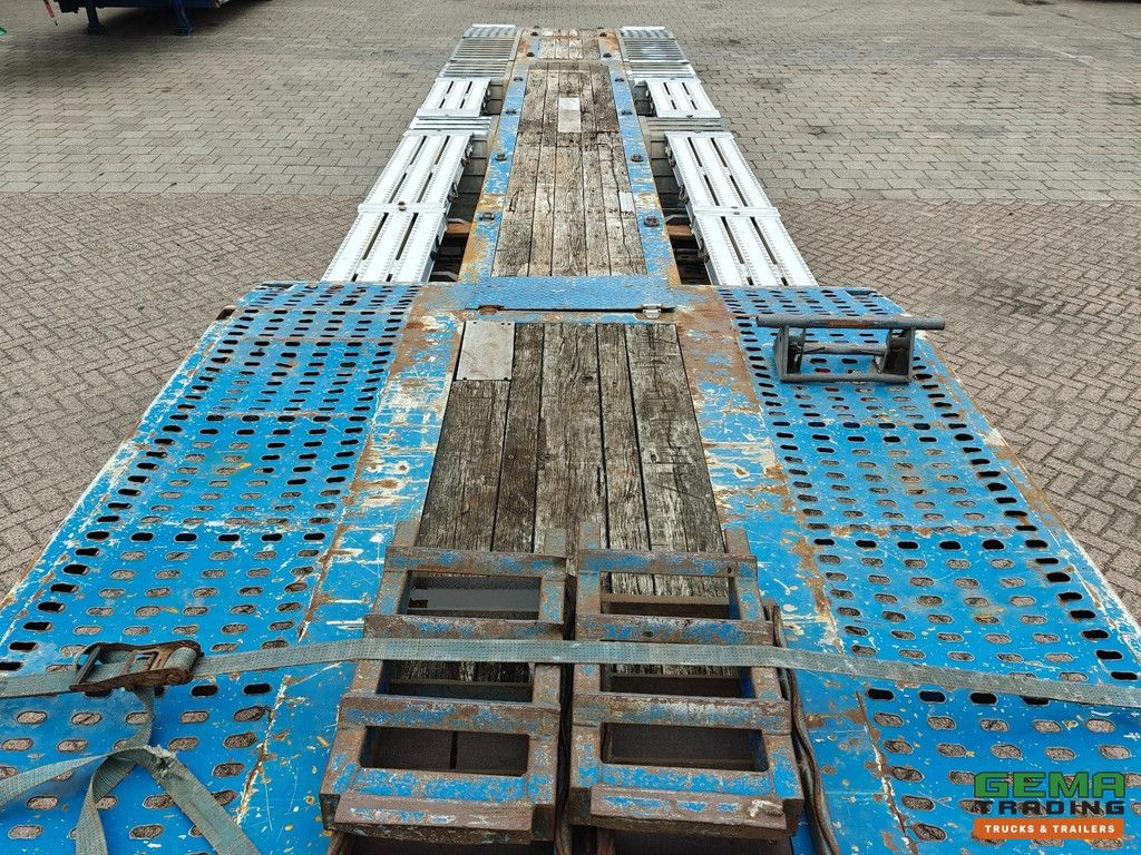 Meusburger MTS-3 3-Axles BPW - Semi Low Loader - Drum Brakes - Lift Axle - Trailing Axle - Expandable - Wheel Tubs - Alcoas