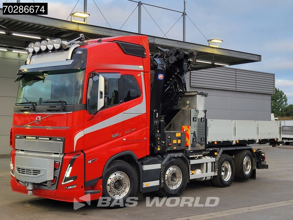 Volvo FH16 FH16 650 8X2 HMF 7020K-RCS Crane + Fly-Jib Lift+Steering-Axle Navi LED ACC Euro 6