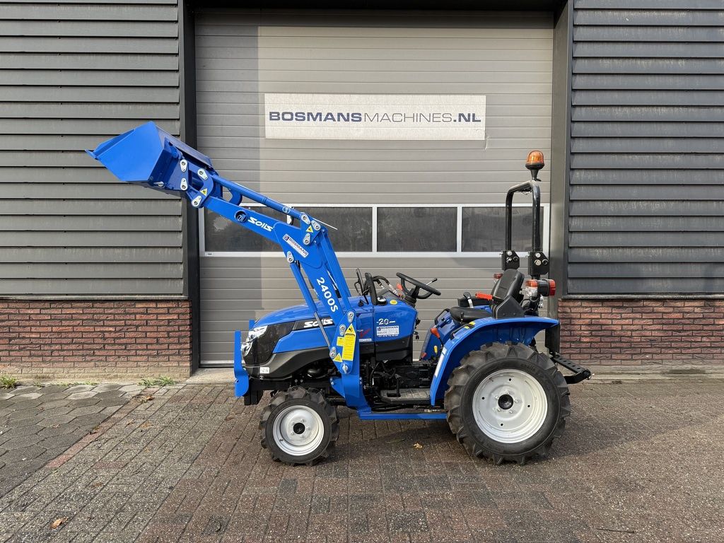 Solis 20 4WD minitractor agribanden met frontlader / voorlader