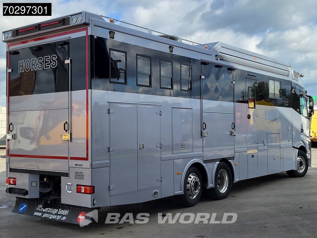 Mercedes Actros 2551 6X2 Horse truck + Living Standairco Navi ACC Automatic Euro 6