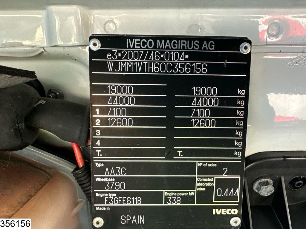 Iveco Stralis 460 EURO 6, Retarder, PTO, LOHR, Standairco