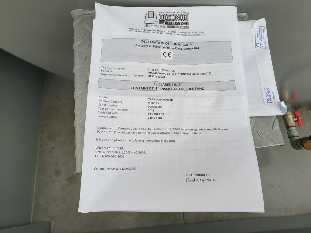 Demo Serbatoi PFTF-9T55/A 9000L WE1025