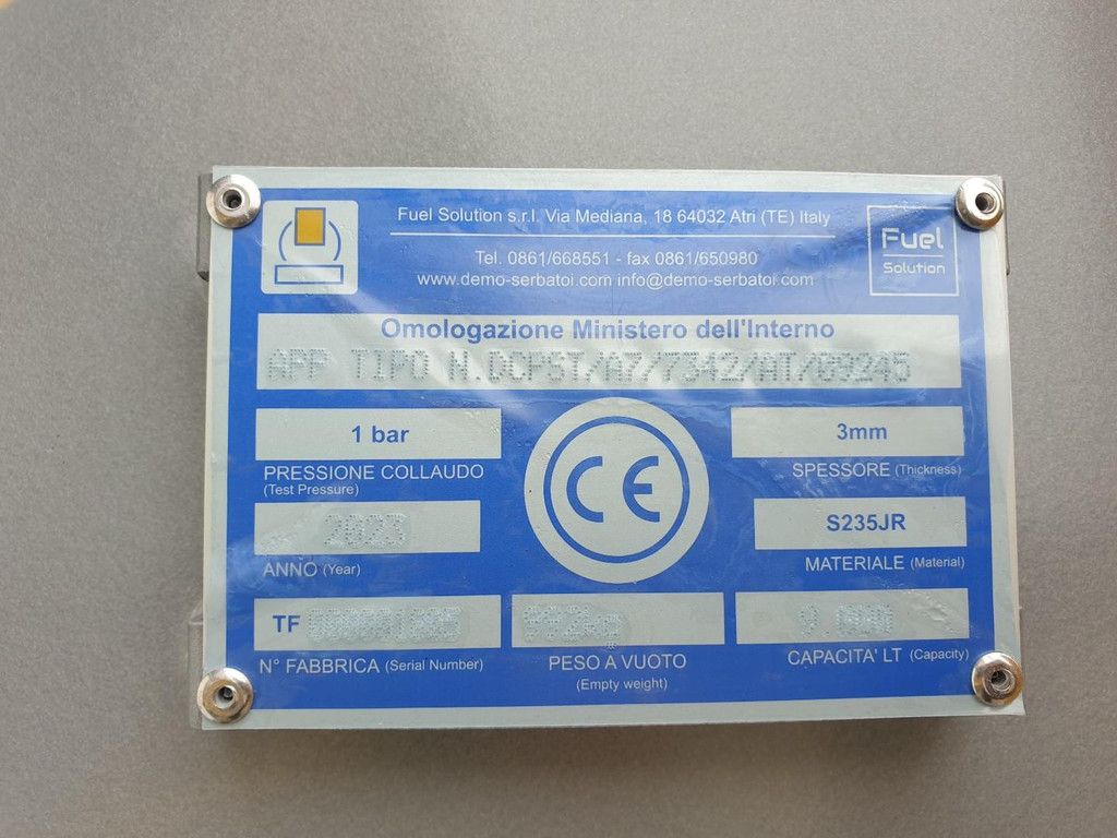 Demo Serbatoi PFTF-9T55/A 9000L WE1025