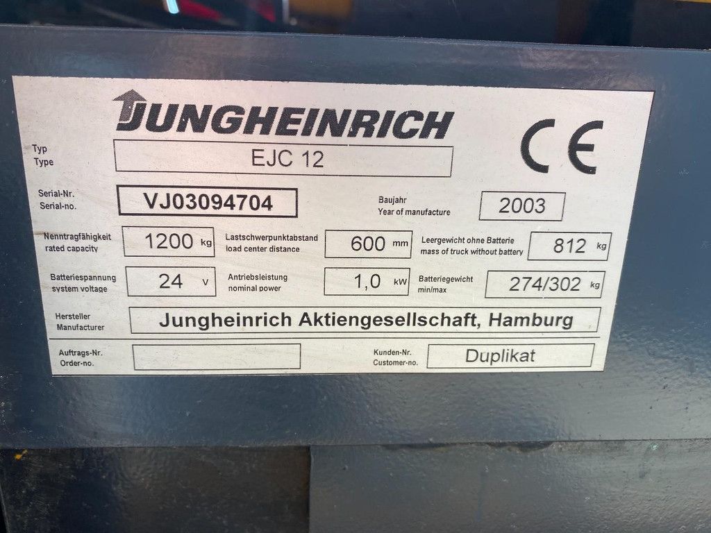 Jungheinrich EJC12 MH16315