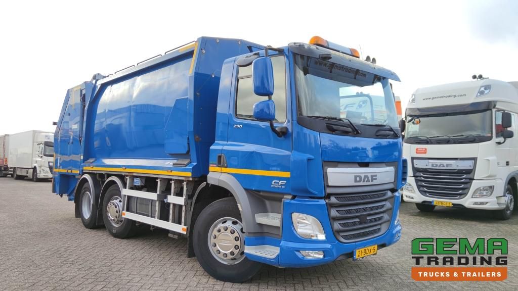 DAF FAG CF290 6x2 Daycab Euro6 - Geesink GPMIII 20H25 GCB 500/1000 - Weighing system (V661)