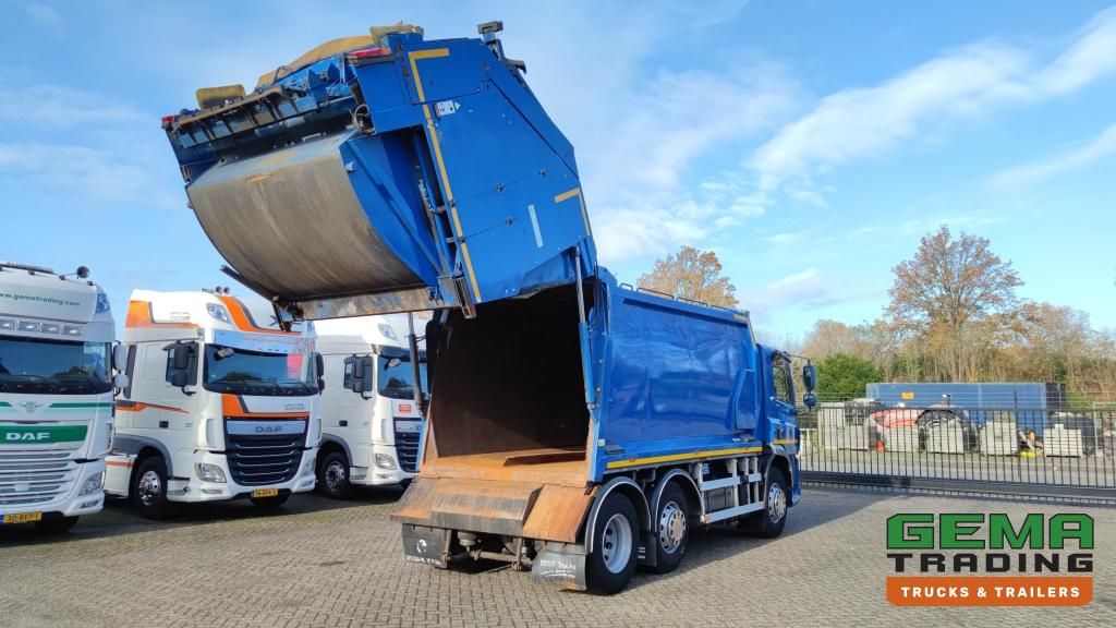 DAF FAG CF290 6x2 Daycab Euro6 - Geesink GPMIII 20H25 GCB 500/1000 - Weighing system (V661)