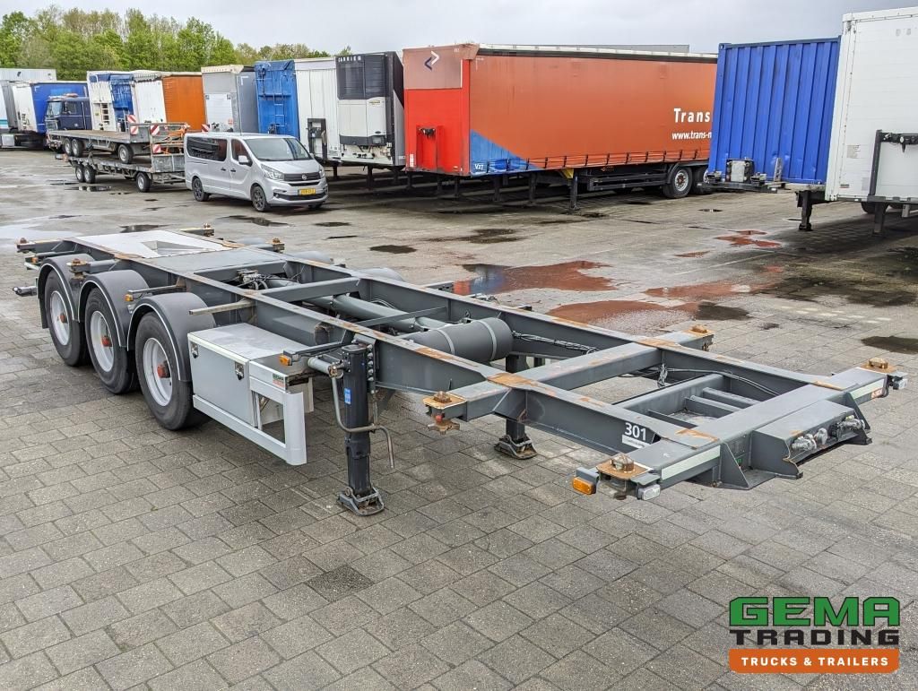 Burg BPO 12-27 3-Assen BPW ADR EX/II EX/III FL OX AT - Trommelremmen - 20/30FT TankChassis - RVS Driptray/Toolbox (O1824)