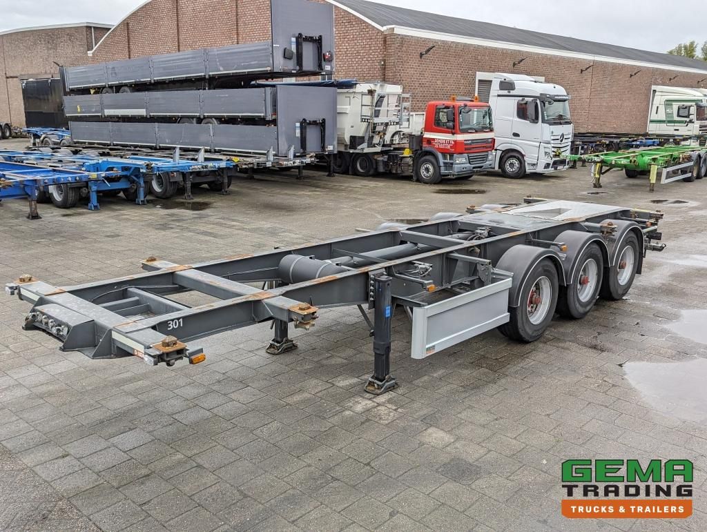 Burg BPO 12-27 3-Assen BPW ADR EX/II EX/III FL OX AT - Trommelremmen - 20/30FT TankChassis - RVS Driptray/Toolbox (O1824)