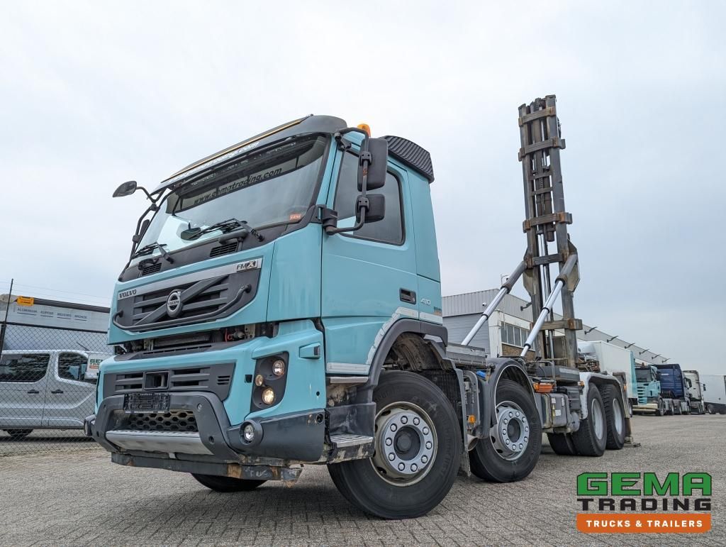 Volvo FMX410 8x4 /4 Daycab Euro5 - Hooklift 25T - CementSilo - Radiographic - Hydr. Support Legs - HubReduction