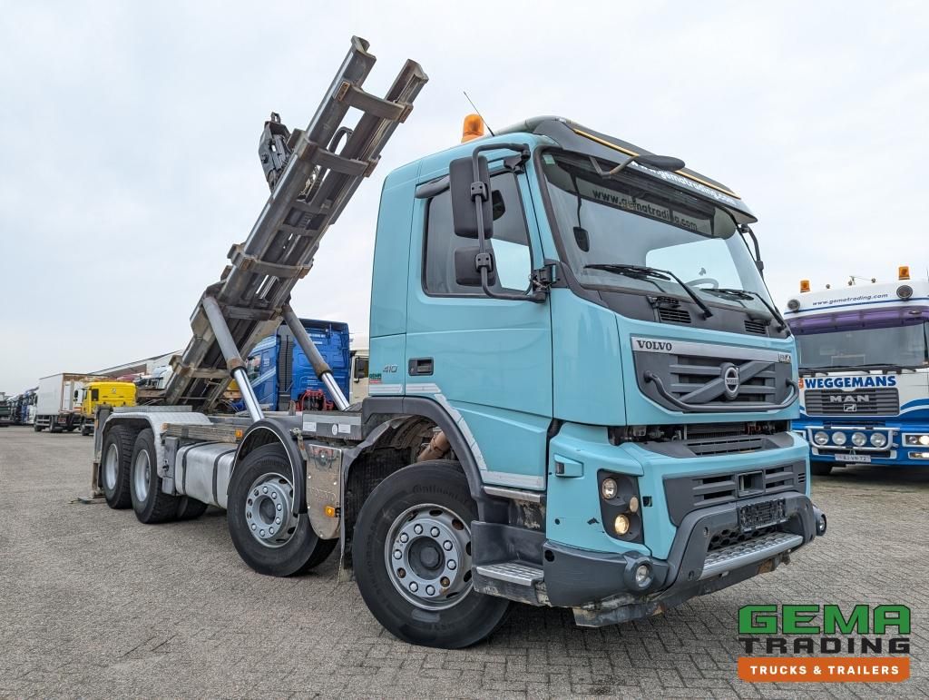 Volvo FMX410 8x4 /4 Daycab Euro5 - Hooklift 25T - CementSilo - Radiographic - Hydr. Support Legs - HubReduction