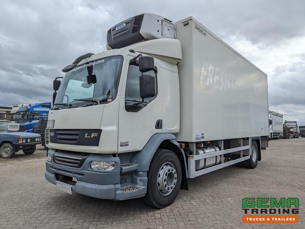 DAF FA LF55.300 4x2 Sleepcab 18T Euro5 Koel-VriesBak 6.45m + Carrier Supra 750 - Laadklep 1500KG (V781)