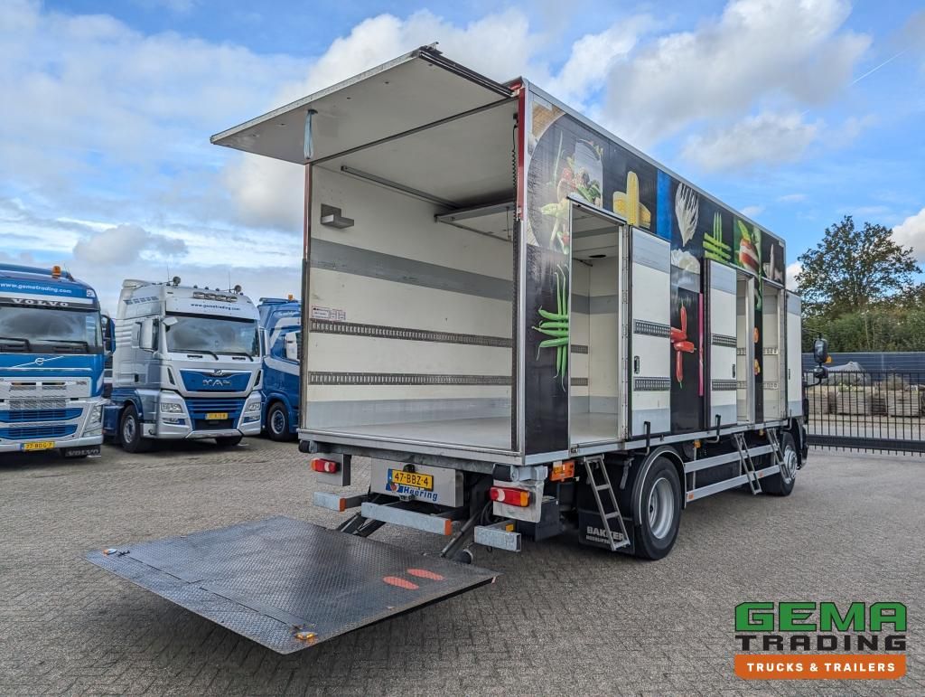 DAF FA CF65.250 4x2 Daycab Euro5 Kühl-/Gefrierbox 6,7 m + Träger Supra 750 m + Hebebühne 2000 kg