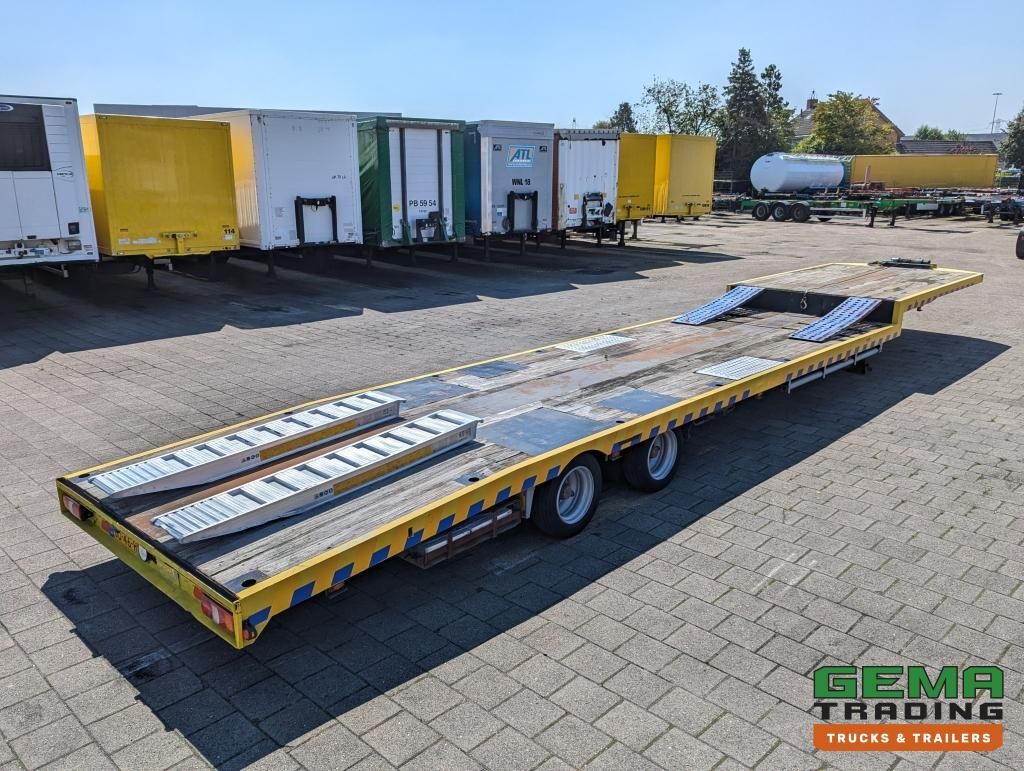 Jumbo T0120 DUE Semi Low Loader - 2-Axles BPW - Extendable - Wheel arches - Winch 2500KG - 80CM