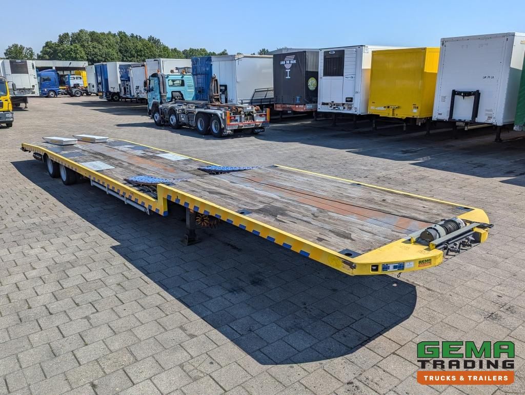 Jumbo T0120 DUE Semi Low Loader - 2-Axles BPW - Extendable - Wheel arches - Winch 2500KG - 80CM