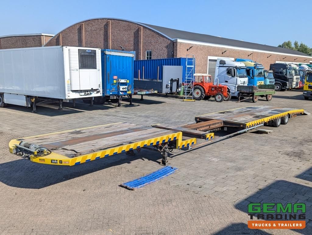 Jumbo T0120 DUE Semi Low Loader - 2-Axles BPW - Extendable - Wheel arches - Winch 2500KG - 80CM