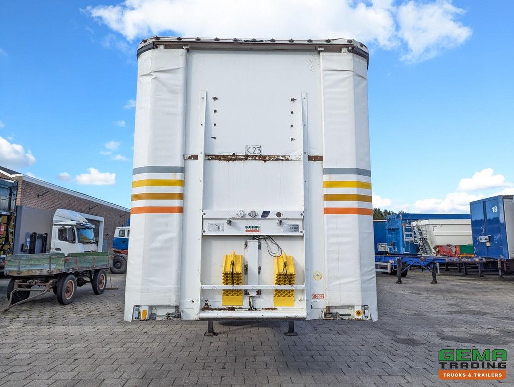 Burg BPO 12-27 SKNXX Semi Low Loader 3-Axles BPW - Sliding tarpaulin / Sliding roof / Lifting roof - Hydraulic ramp 9000KG