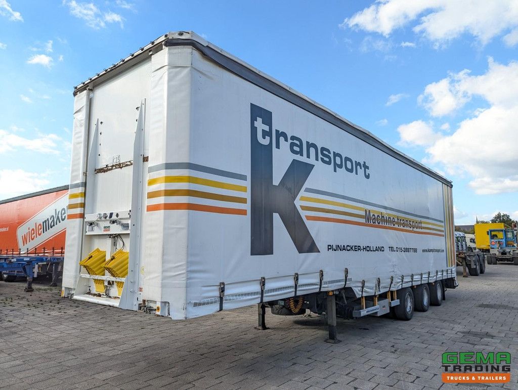 Burg BPO 12-27 SKNXX Semi Low Loader 3-Axles BPW - Sliding tarpaulin / Sliding roof / Lifting roof - Hydraulic ramp 9000KG