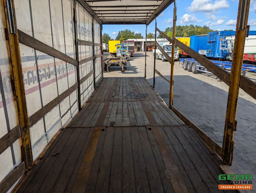 Burg BPO 12-27 SKNXX Semi Low Loader 3-Axles BPW - Sliding tarpaulin / Sliding roof / Lifting roof - Hydraulic ramp 9000KG