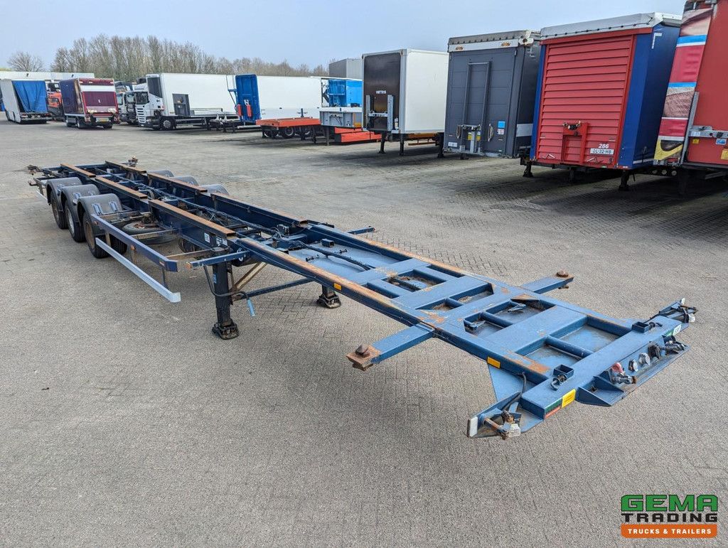 Renders RMOC 12 27CC 3-Achsen-BPW – Doppelbereifung – Trommelbremsen – 40 Fuß – Sattelhöhe 105 cm